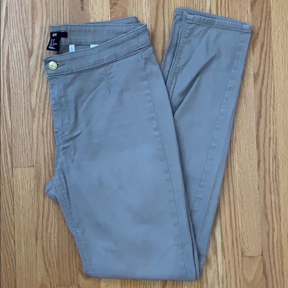 H&M Pants - Taupe Cotton Pants (H&M, size 8)